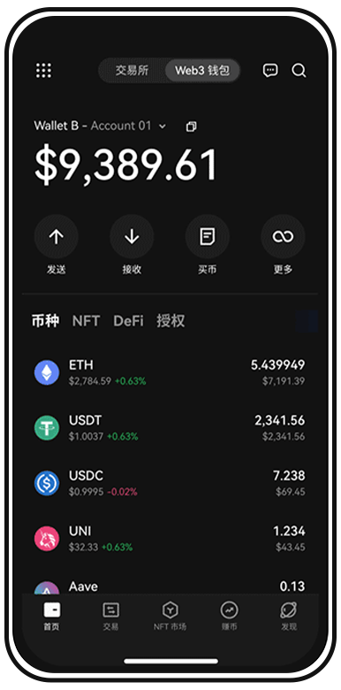 交易所app官网页面展示